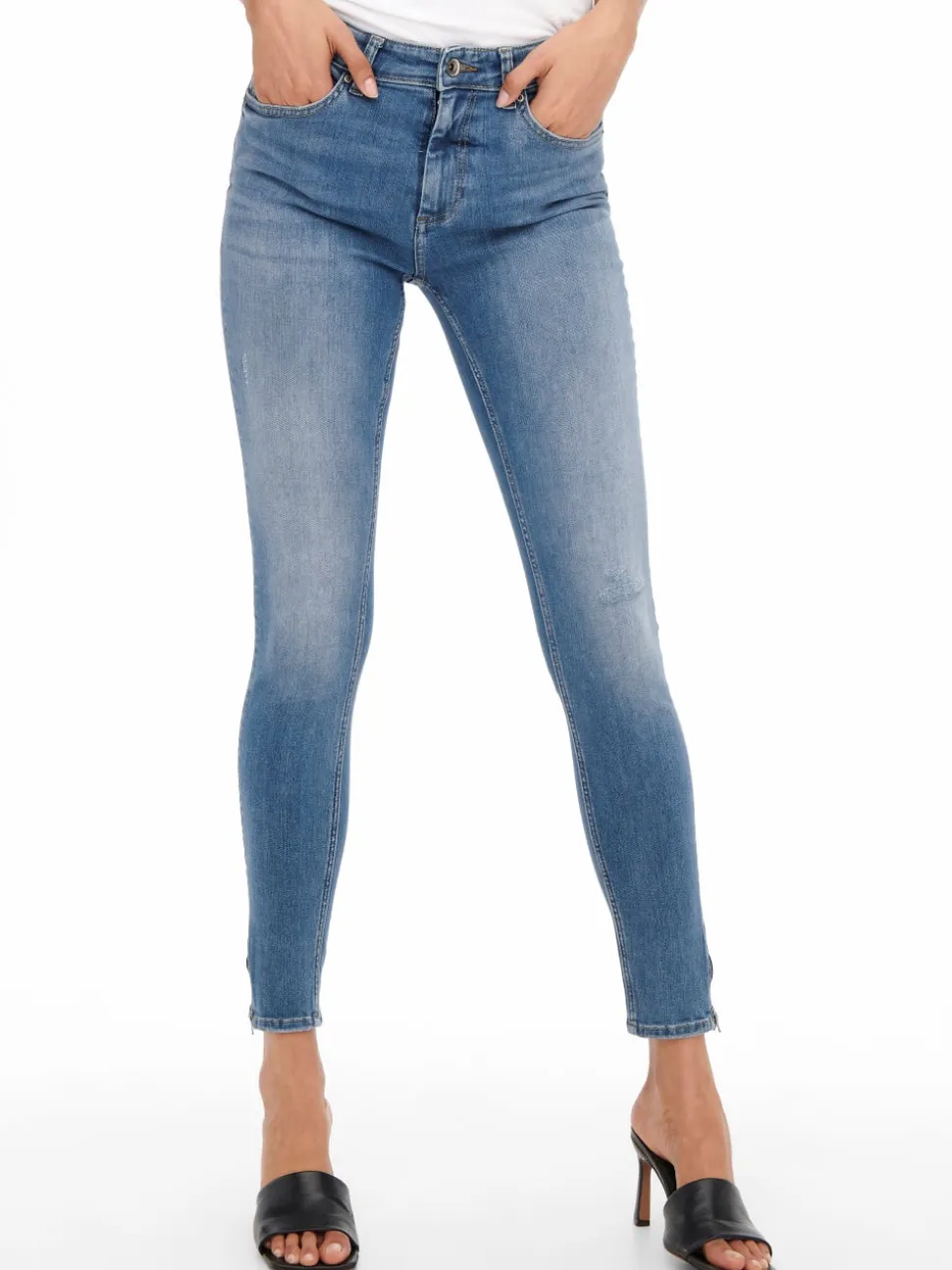 ONLBLUSH Vita media Skinny Fit Lunghezza alla caviglia Jeans