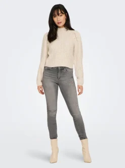 ONLBLUSH Vita media Skinny Fit Lunghezza alla caviglia Jeans