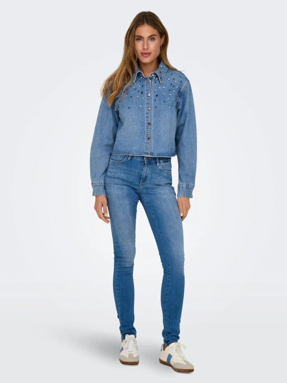 ONLBLUSH Vita media Skinny Fit Jeans