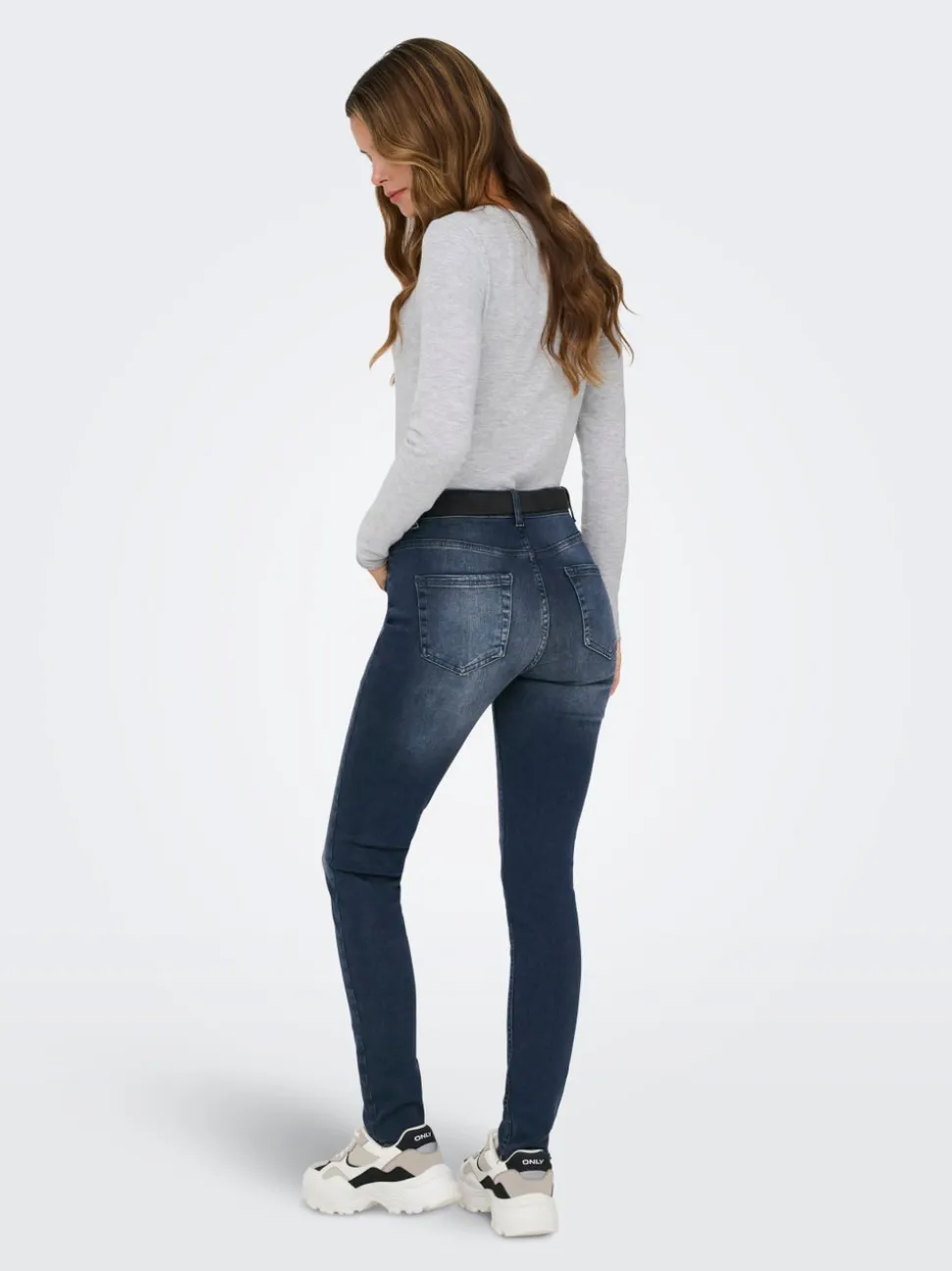 ONLBLUSH Vita media Skinny Fit Lunghezza alla caviglia Jeans