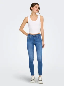 ONLBLUSH Vita media Skinny Fit Lunghezza alla caviglia Jeans