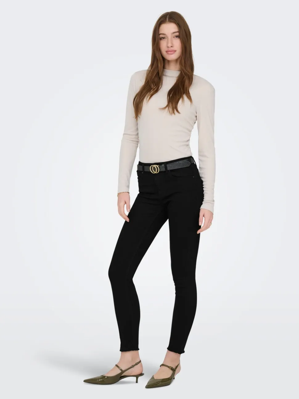 ONLBLUSH Vita media Skinny Fit Lunghezza alla caviglia Jeans