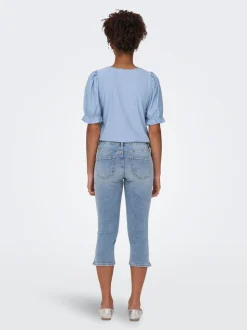 ONLBLUSH Vita media Skinny Fit capri Bermuda in jeans