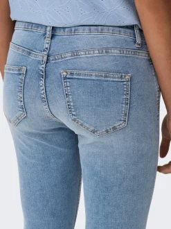 ONLBLUSH Vita media Skinny Fit capri Bermuda in jeans