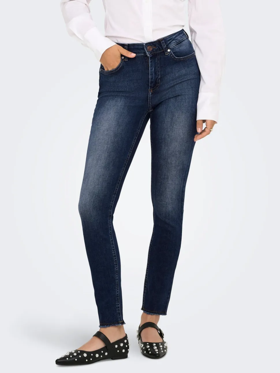 ONLBLUSH Vita media Skinny Fit Lunghezza alla caviglia Jeans