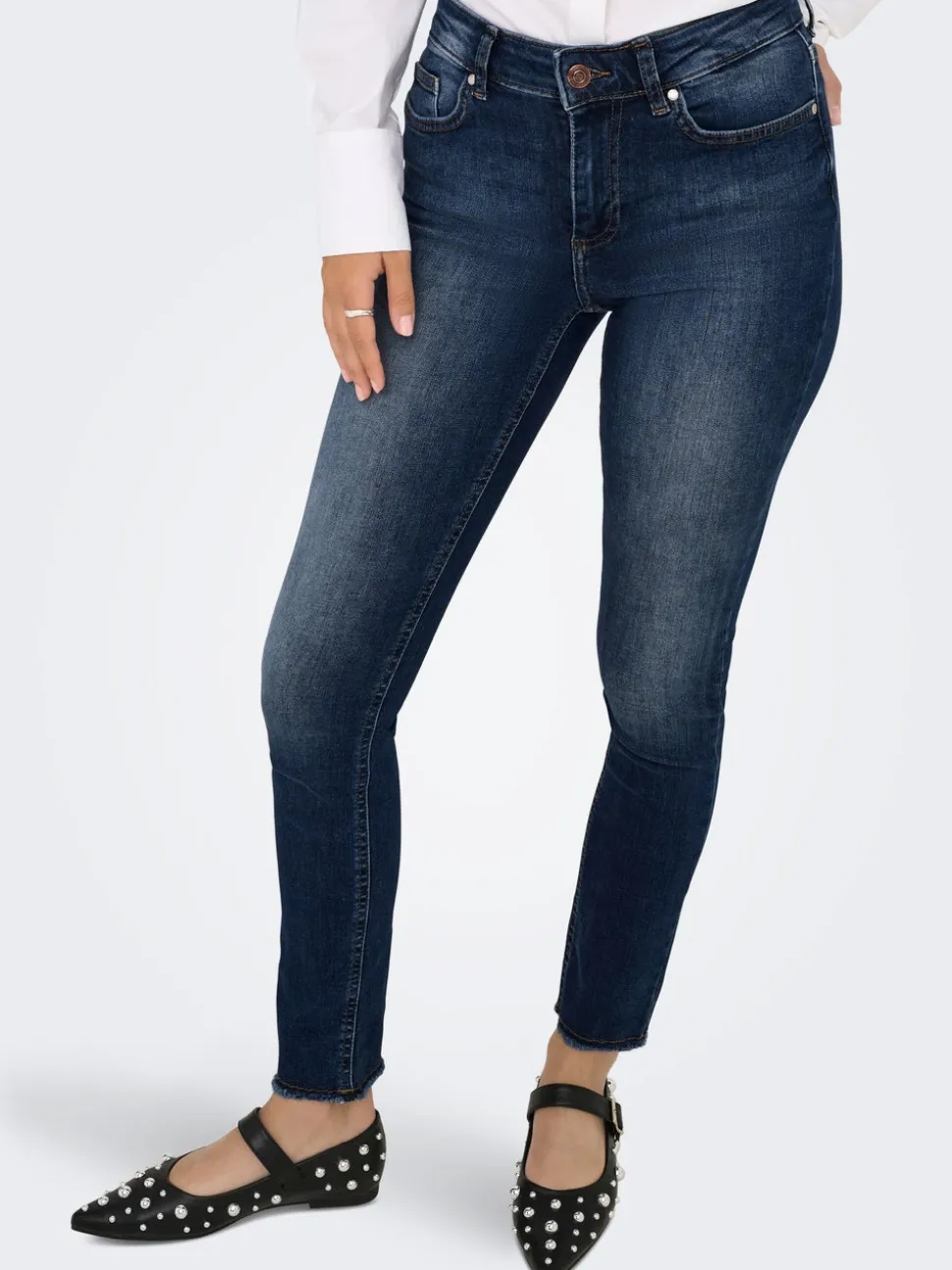 ONLBLUSH Vita media Skinny Fit Lunghezza alla caviglia Jeans