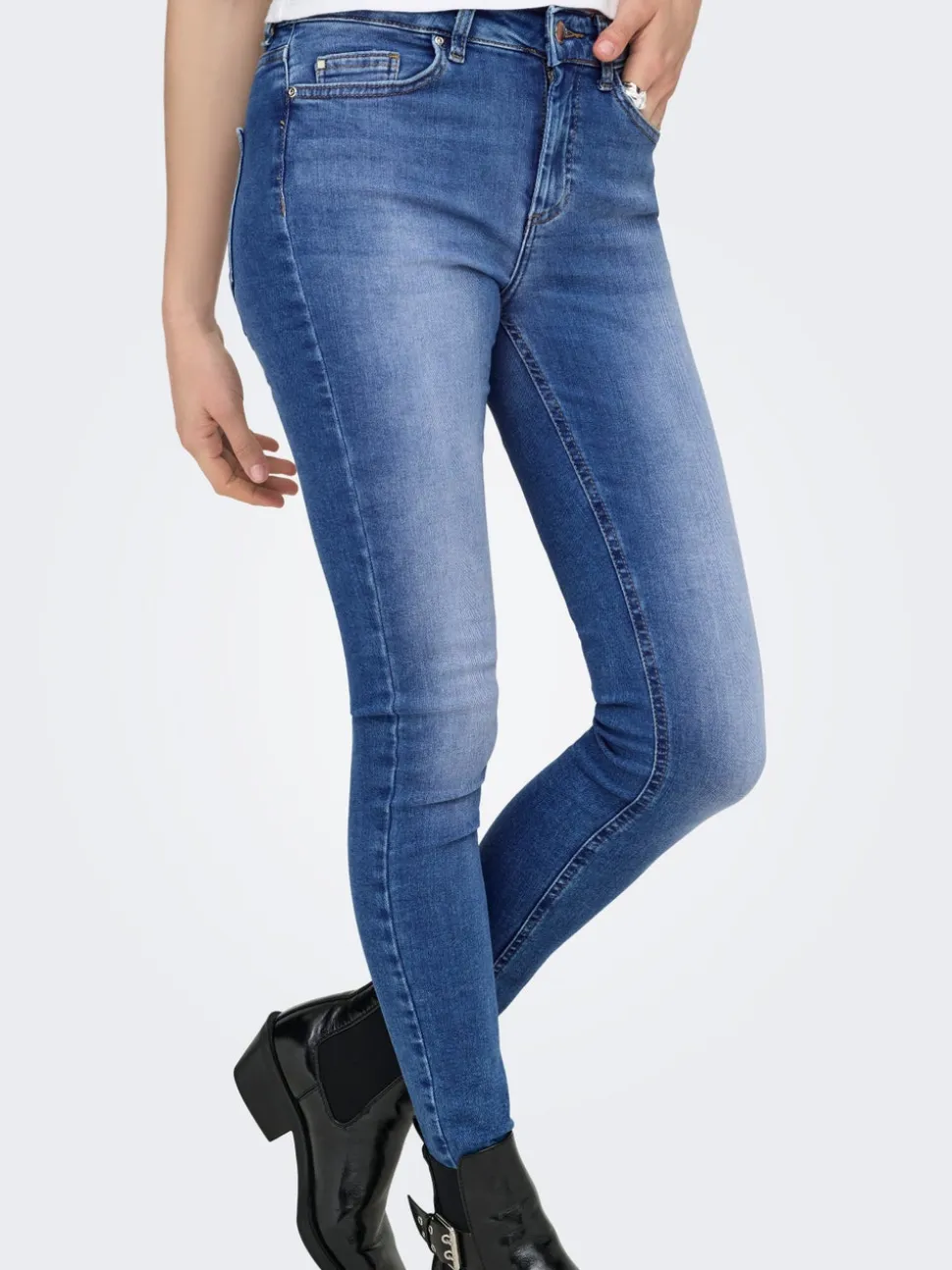 ONLBLUSH Vita media Skinny Fit Lunghezza alla caviglia Jeans