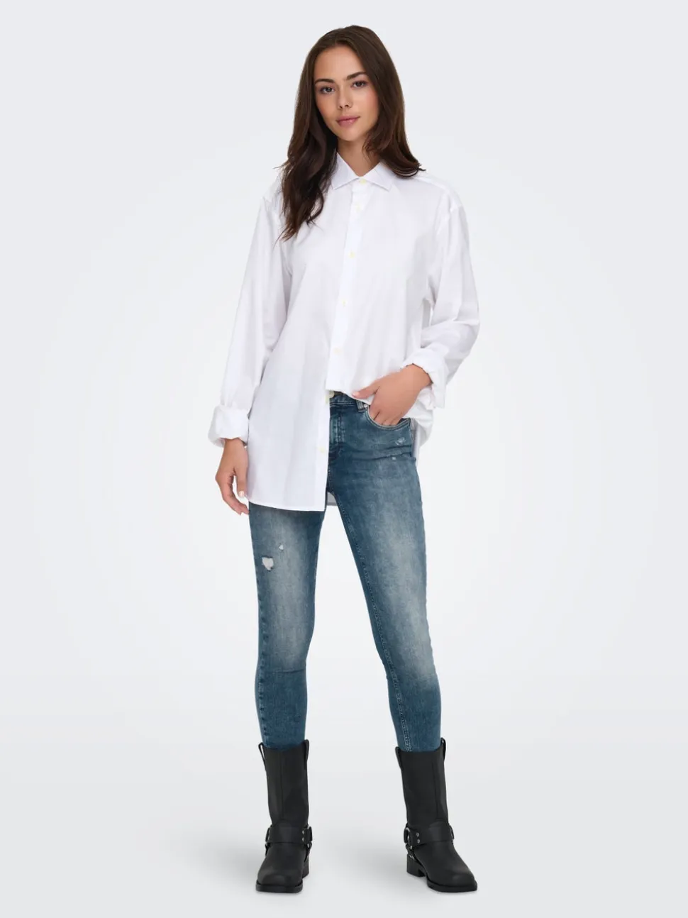 ONLBLUSH Vita media Skinny Fit Lunghezza alla caviglia Jeans