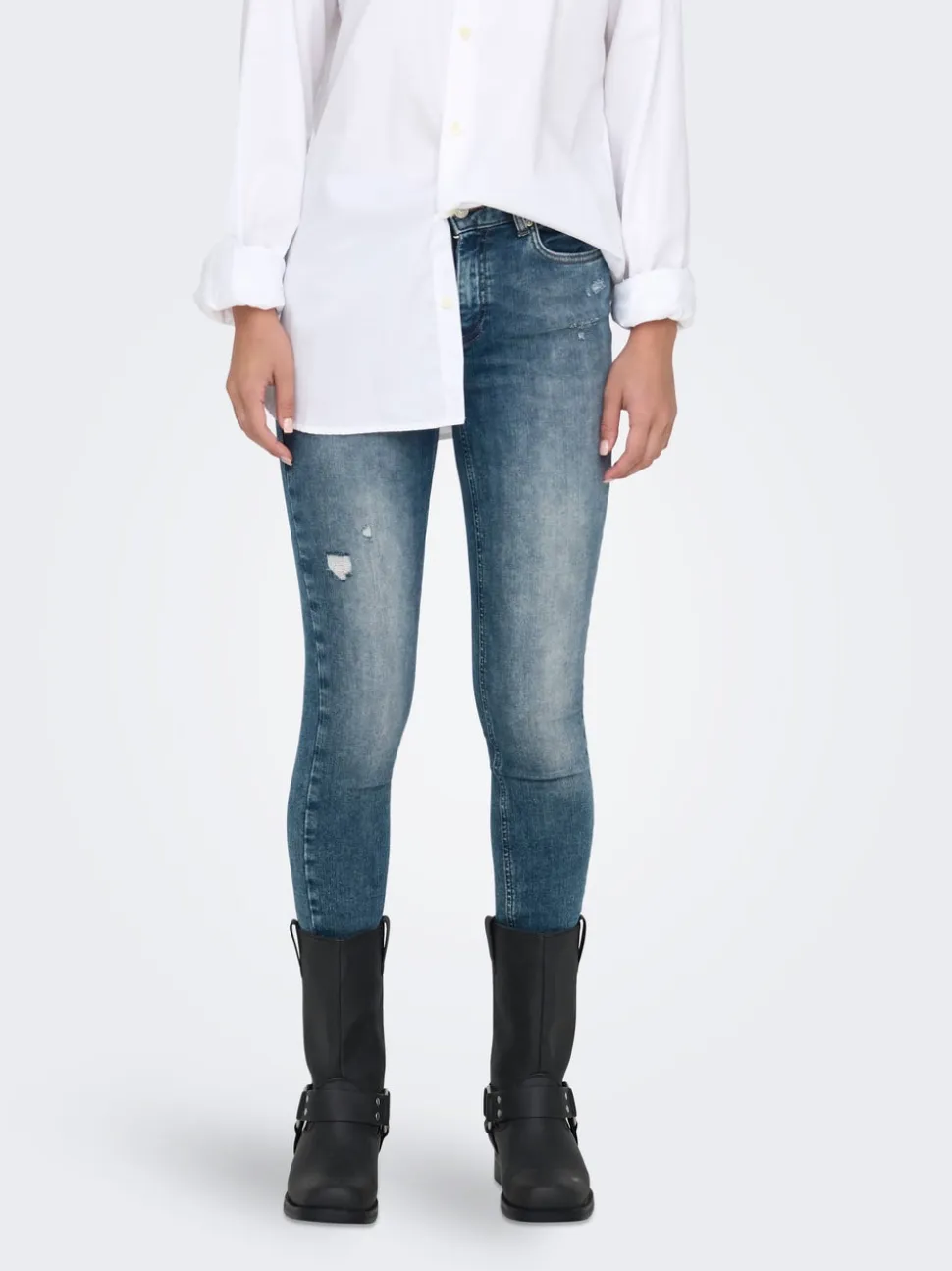 ONLBLUSH Vita media Skinny Fit Lunghezza alla caviglia Jeans