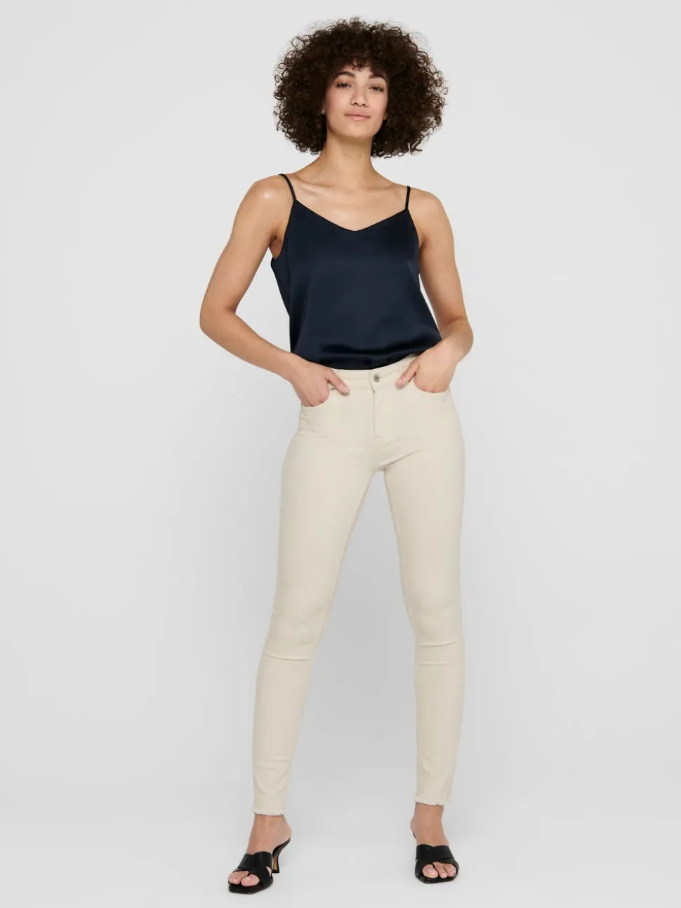 ONLBLUSH Vita media Skinny Fit Lunghezza alla caviglia Jeans