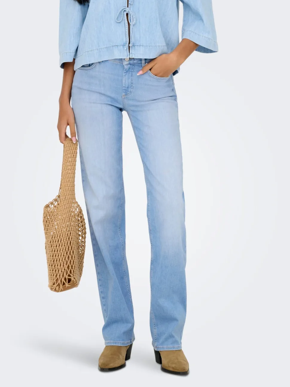 ONLBLUSH Vita media Straight Fit Jeans