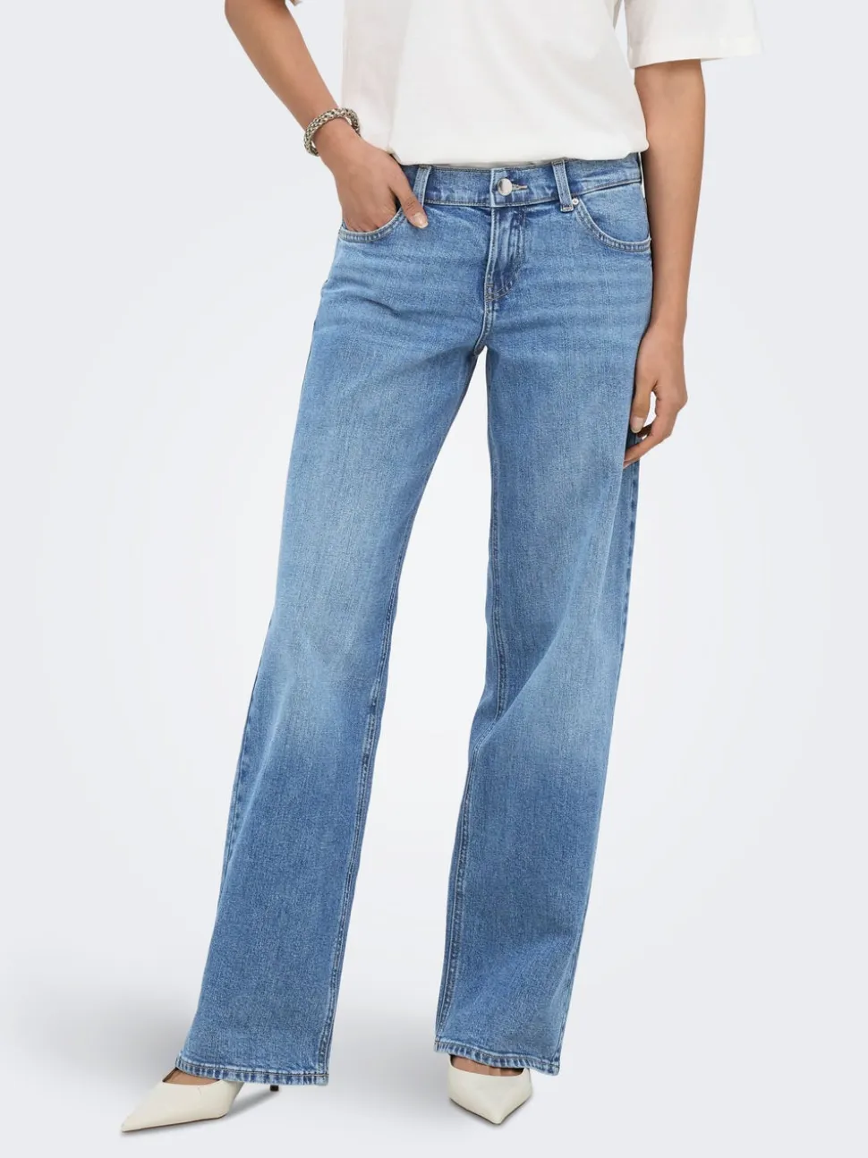 ONLBRENDA Vita bassa Wide Leg Fit Jeans
