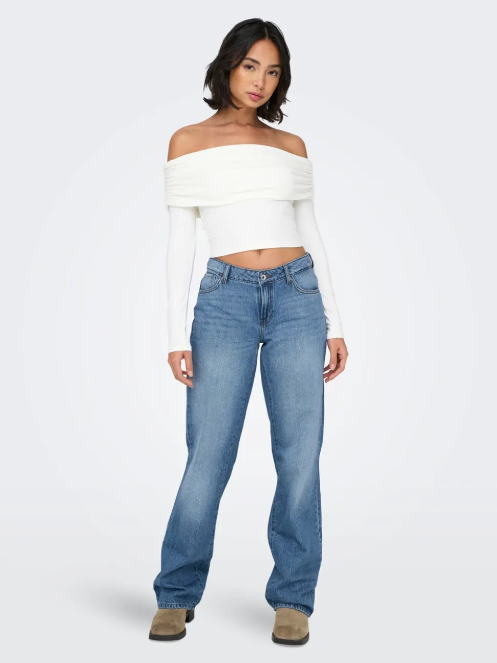 ONLBRITNEY Vita bassa Straight Fit Jeans