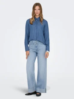 ONLBROOME Vita alta Wide Leg Fit Jeans