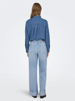 ONLBROOME Vita alta Wide Leg Fit Jeans