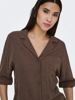 ONLBRUXELLES Lino Camicia
