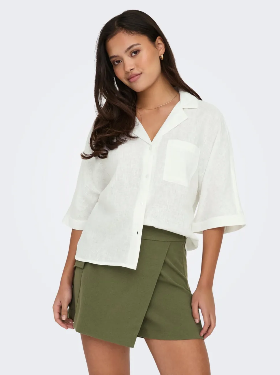 ONLBRUXELLES Lino Camicia
