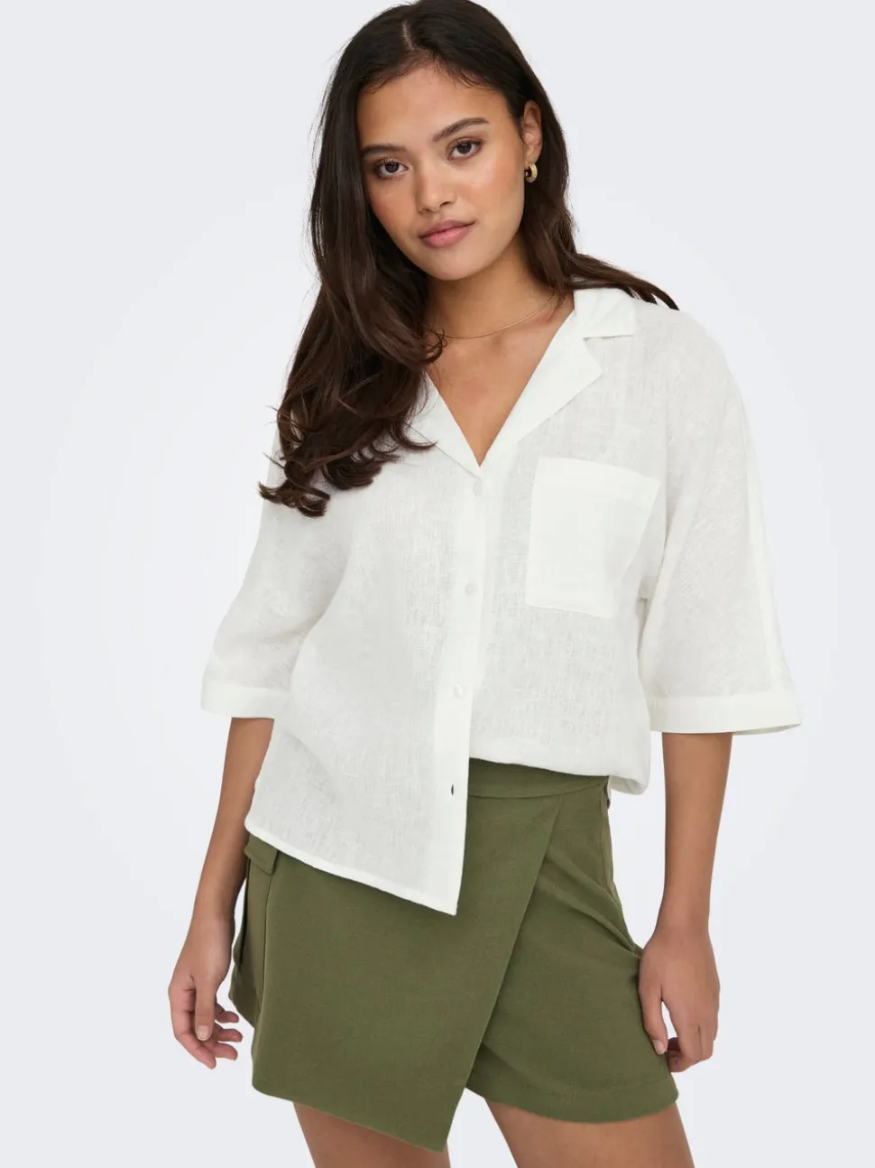 ONLBRUXELLES Lino Camicia