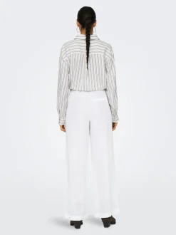 ONLBRUXELLES Straight Fit Lino Pantaloni