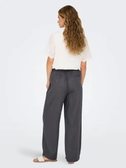 ONLBRUXELLES Straight Fit Lino Pantaloni