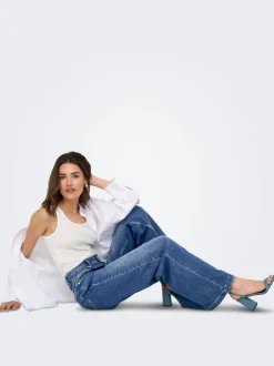 ONLCALIFORNIA Vita media Wide Leg Fit Jeans