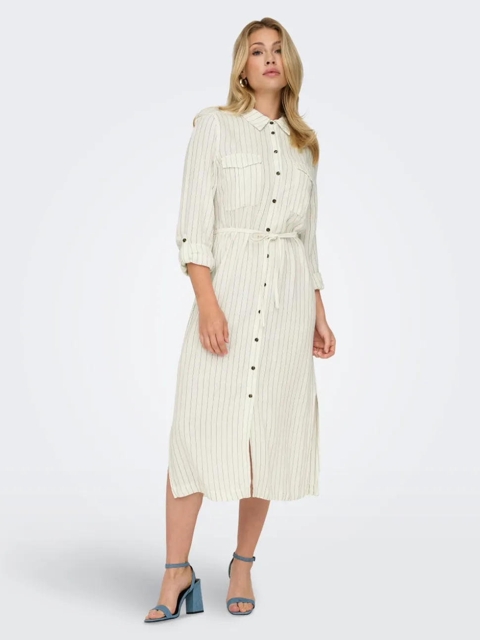 ONLCARO Lino Vestito midi