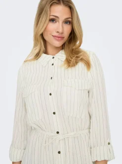 ONLCARO Lino Vestito midi