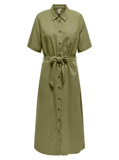 ONLCARO Lino Vestito midi