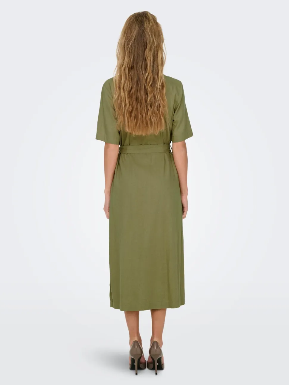 ONLCARO Lino Vestito midi