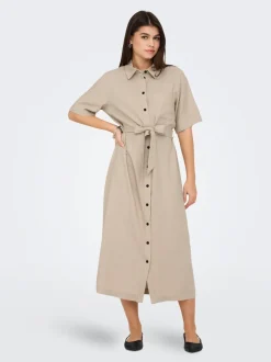 ONLCARO Lino Vestito midi