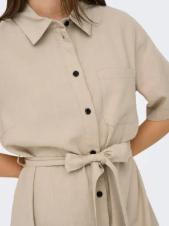 ONLCARO Lino Vestito midi