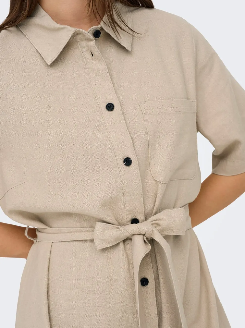 ONLCARO Lino Vestito midi