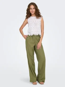 ONLCARO Loose Fit Lino Pantaloni