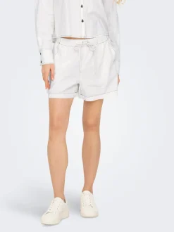 ONLCARO Vita media Regular Fit Lino Bermuda