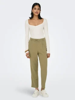 ONLCARO-POPTRASH Comfort Fit Lino Pantaloni