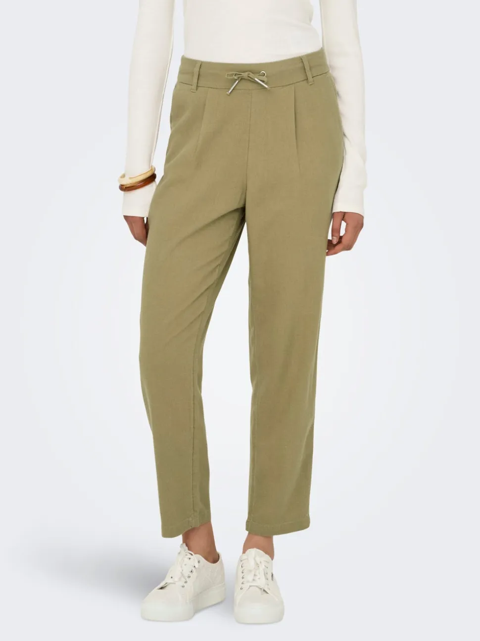 ONLCARO-POPTRASH Comfort Fit Lino Pantaloni