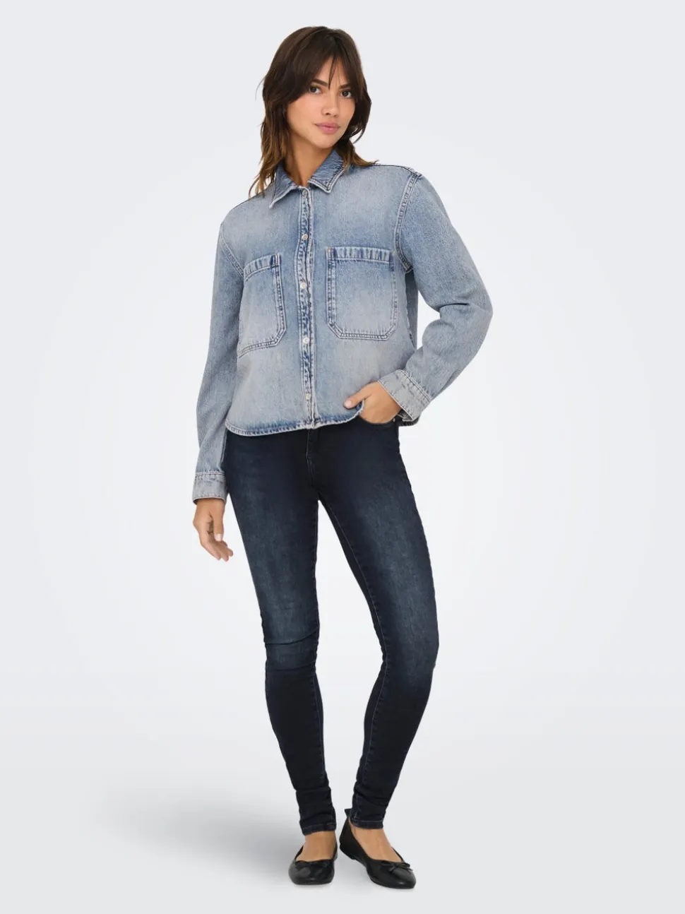 ONLCASSIE Camicia in jeans