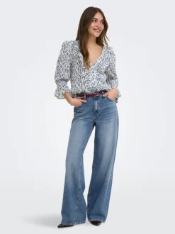 ONLCHARLOT Vita media Wide Leg Fit Jeans