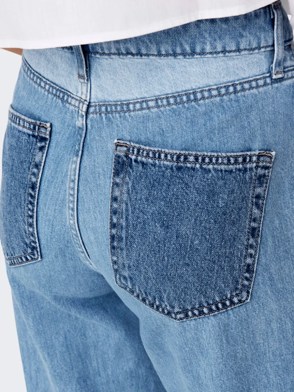 ONLCOBAIN Vita media Wide Leg Fit Jeans