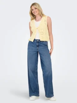 ONLCOMET Vita media Wide Leg Fit Jeans