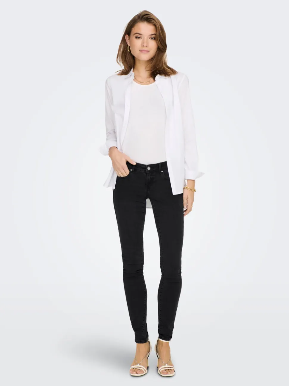 ONLCORAL Vita molto bassa Skinny Fit Jeans
