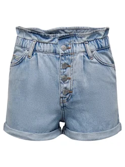 ONLCUBA Vita alta Relaxed Fit Bermuda in jeans