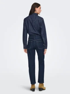 ONLELISA Vita media Straight Fit Lunghezza alla caviglia Jeans