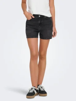 ONLELLA Vita media Regular Fit Bermuda in jeans