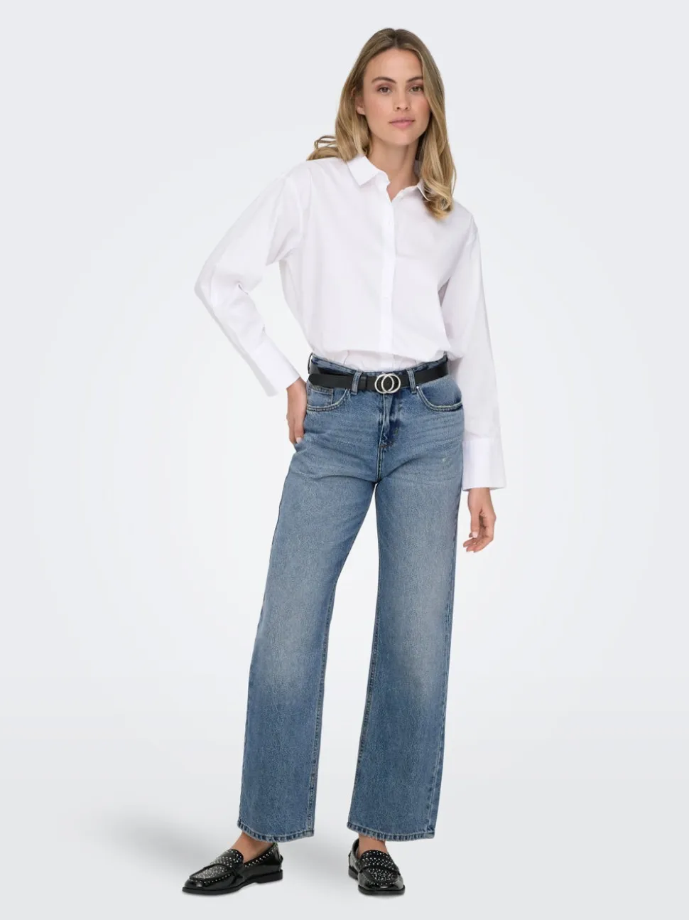 ONLELLA Vita media Straight Fit Jeans