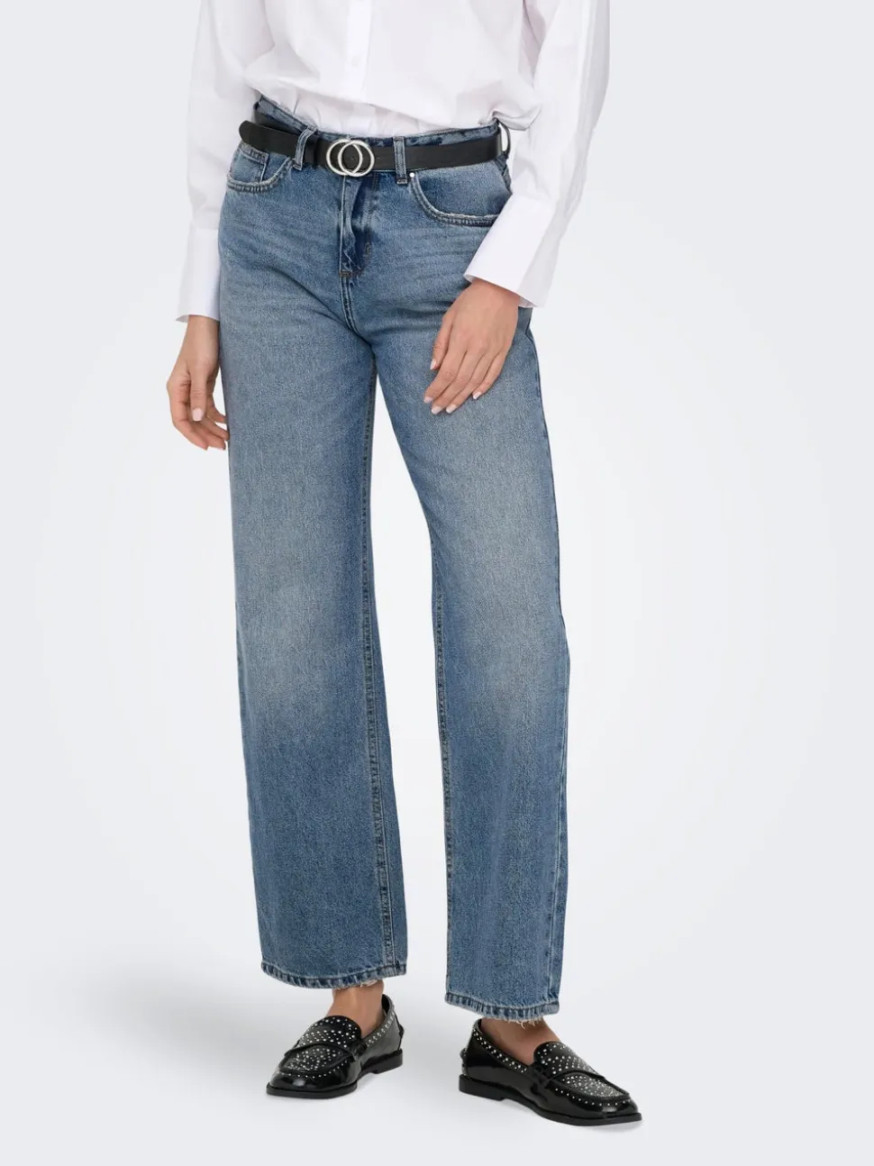 ONLELLA Vita media Straight Fit Jeans