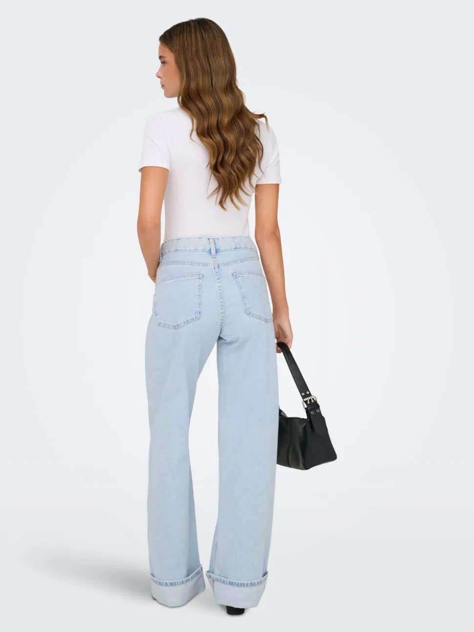 ONLELLA Vita media Wide Leg Fit Jeans