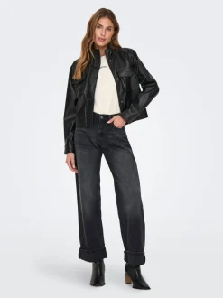 ONLELLA Vita media Wide Leg Fit Jeans