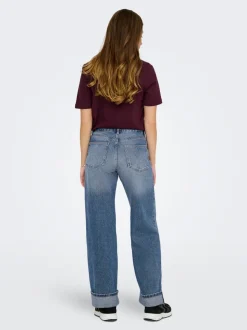 ONLELLA Vita media Wide Leg Fit Jeans