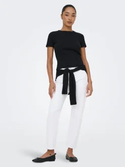 ONLEMEL Vita alta Straight Fit Lunghezza alla caviglia Jeans